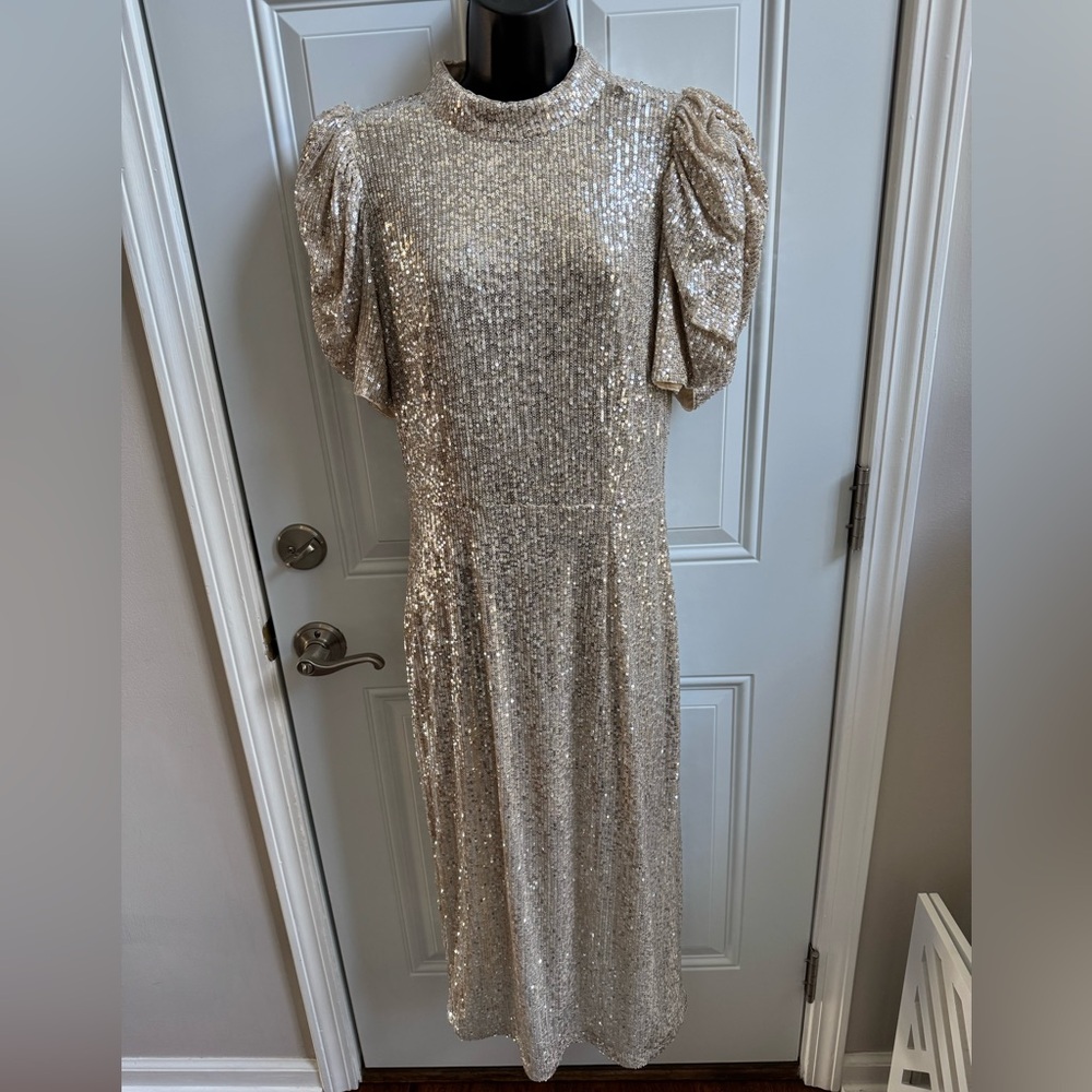 H&M Silver Sequin Dress (NWT)